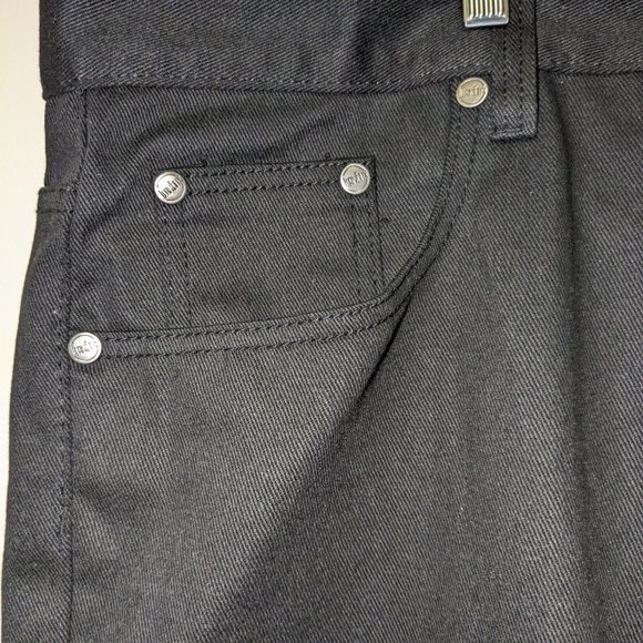 Jeanetix Men’s Black Denim Jeans Size 48x32 New With Tags Streetwear Hip Hop - Picture 2 of 9
